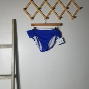 NWT AMERICAN BEACH WOMEN'S BLUE BIKINI BOTTOMS SIZE XL